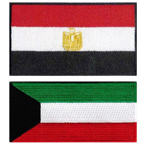 Drapeau personnalisé en gros lettre de broderie fer sur patchs pour vêtements chapeaux tissé Badge sport patchs de broderie personnalisés - Product Image 3