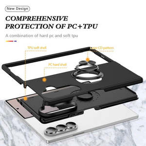 เคส Samsung Galaxy Z Fold7 ลายเพ้นท์สีน้ำมัน พร้อมขาตั้งแม่เหล็กแบบแบน สีแดง - Product Image 2