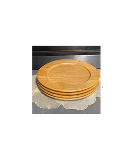 Assiette de chargeur en bois naturel et ustensiles de cuisine et restaurants et produit Offre Spéciale échantillon gratuit artisanat naturel - Product Image 1
