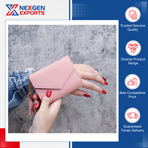 Última Llegada de Existencias, Excelente Calidad, Altamente Duradero, Tarjetero de Cuero PU Impermeable para Mujer, Logotipo Personalizado - Product Image 3