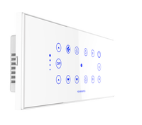 Interrupteur mural intelligent sans fil WiFi LED pour maison connectée Fox Domotics, contrôle tactile intelligent, 6 modules, certifié CE, verre résistant aux chocs