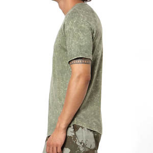 2025 camisetas lavadas con ácido para hombres, la mejor calidad, 100% algodón, tela de punto en blanco liso para hombres - Product Image 6