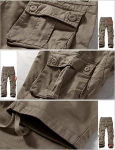 Men's Lightweight High Cotton Canvas Ripstop <b>Cargo</b> <b>Work</b> <b>Pants</b> Big Tall Construction Utility Safety Embroidered High Drawstring - Product Image 5