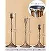 Juego de 3 portavelas de bronce, candelabros, decoración para decoración del hogar y Navidad - Product Image 6