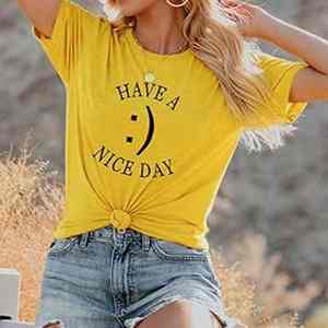 Camiseta Personalizada de Manga Corta y Cuello Redondo para Mujer, de Alta Calidad, Moda Unisex, Ropa Casual de Calle - Product Image 6