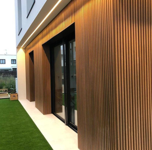 Panel de revestimiento de pared WPC coextruido moderno diseño impermeable a prueba de humedad para uso en exteriores decoración de pared elegante para hoteles - Product Image 5