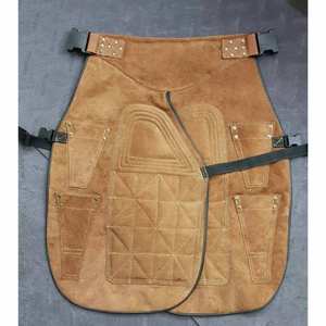 Delantal colorido de herrador profesional Chap en cuero de vaca resistente para herrajes y aseo de caballos instrumentos veterinarios ecuestres - Product Image 4