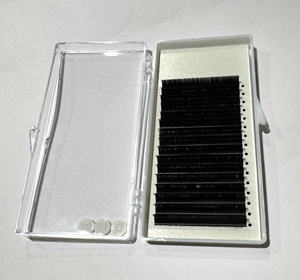 Extensions de cils en soie noire mate en volume, marque privée, plateaux de 0,03, 0,05, 0,07 mm, extensions de cils en cachemire, plateaux de cils - Product Image 5