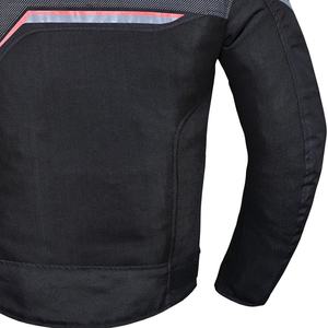 Venta al por mayor CE aprobado hombres transpirable verano motocicleta chaqueta soporte cuello malla motorista equipo de protección patrón decoración frontal - Product Image 6
