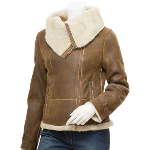 Chaqueta de cuero genuino Premium para mujer, transpirable, impermeable, a prueba de viento, diseño elegante clásico para uso diario, moda de otoño - Product Image 1
