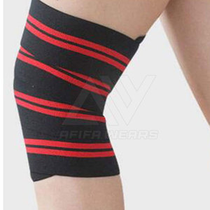 Direct Factory Custom Gym Fitness Cowhide Knee Wraps High Quality <b>Weight</b> <b>Lifting</b> <b>Equipment</b> for Squat and Knee Wraps - Product Image 6
