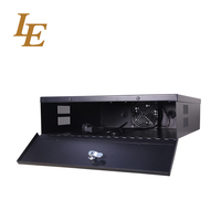 Lockbox de sécurité DVR 18x18x5 "avec ventilateur Boîte de verrouillage en métal noir pour enregistreur vidéo numérique mobile MDVR NVR DVR protection