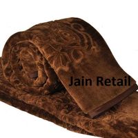Couverture douce en vison, chaude et légère, ensemble de draps et de housses de lit quatre pièces pour l'automne et l'hiver en Inde par Avior