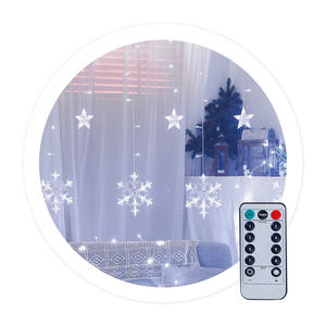 Tenda LED con stelle e fiocchi di neve 3,5M alimentata a corrente (GSC 204605012) - Product Image 1