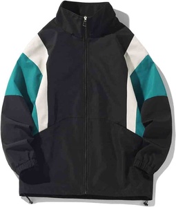 Custom Design High Quality Low MOQ Jogging Waterproof Reflective <b>Men</b> Nylon Windbreaker <b>Jacket</b> - Product Image 1