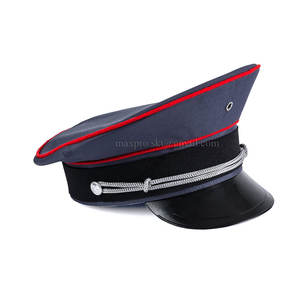 Venta al por mayor 2024 OEM uniforme de Oficial gorras con visera al por mayor Gorra de oficial y sombrero con parche de insignia con color y tamaño personalizados - Product Image 1