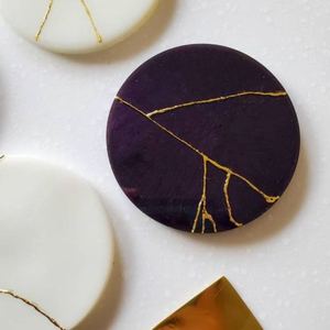 Posavasos de resina personalizados para obsequios promocionales y eventos de ferias comerciales, Juego de 3 para hoteles planos y uso doméstico - Product Image 3