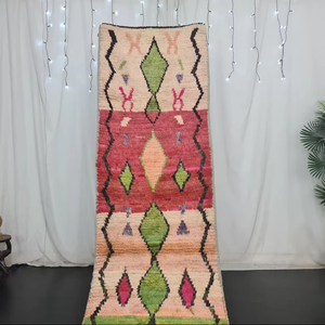 Tapis berbère marocain moderne pour la décoration intérieure, tapis en laine multicolore noué à la main, tapis de prière touffeté pour la maison, vente en gros - Product Image 1