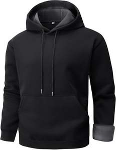 Sudadera con capucha Hombres Streetwear Algodón grueso Jersey de gran tamaño Fleece Drop Shoulder Logotipo personalizado Estilo de invierno - Product Image 5