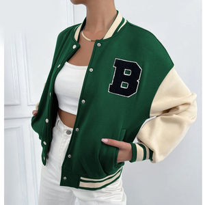 Custom Varsity Jackets For Women With Chic Womens Sports Jackets And Stylish Varsity Jackets For College Girls Letterman - Product Image 2