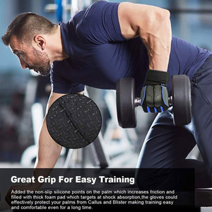 Verano nuevo estilo medio dedo guantes deportivos de neopreno hechos en Pakistán para deportes al aire libre y ropa de gimnasio de levantamiento de pesas - Product Image 5