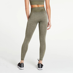 Women's High-Waisted Spandex Nylon Gym <b>Leggings</b> Breathable Yoga Pants Seamless Mid-Waist Casual Thin Fitness Clothes - Product Image 5