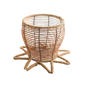 Vente en gros belle jardinière en rotin en forme de tasse jardinière en pot de fleurs naturelles pour la décoration intérieure décoration de salon du Vietnam - Product Image 4