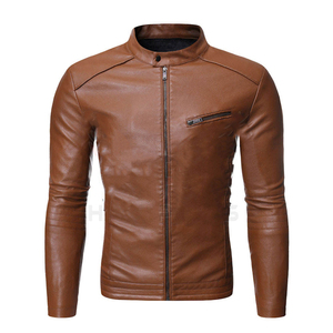 Blouson en cuir pour homme coupe-vent moto couleurs et logo personnalisés design tendance prix bas répondant à la demande du public peau de crocodile - Product Image 1