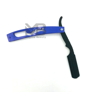 Rasoir professionnel en acier inoxydable avec lames à bord unique couleur personnalisable et poignée en bambou pour le rasage humide des hommes - Product Image 1