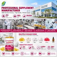 Capsules de Glutathion L-Glutamine 1000mg en Gros sous Marque Blanche, Antioxydant pour l'Éclat de la Peau, 120 gélules pour Vendeurs Amazon, OEM ODM