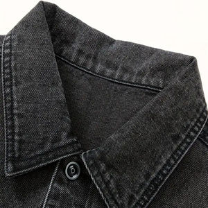 Chaqueta Vaquera Transpirable de Estilo Vintage Ecológica para Hombre con Logotipo Personalizado 2026, Decoración con Remaches, Color Azul, Ropa Exterior de Invierno, Servicio OEM - Product Image 4