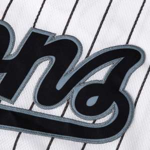 Maillot de softball personnalisé chemise de baseball boutonnée matériel en maille à séchage rapide sergé conception nom de l'équipe broderie ajustement uniforme pour jeunes USA - Product Image 5