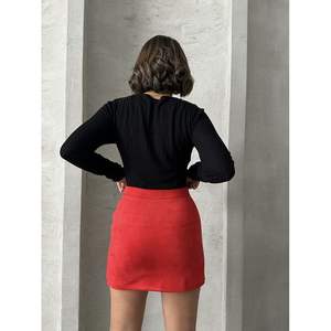 Jupe fendue en daim pour femme en gros - Product Image 3