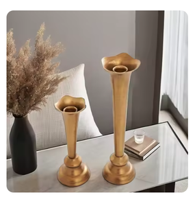 Aluminum Elegant Design Metal Candle Holder Candle Stand Handmade Decorative Festival Lighting Decor Available Wide <b>Range</b> - Product Image 1