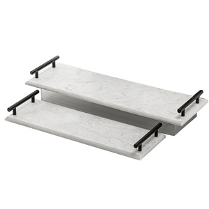 Top Tendance Alimentaire Fruits Collations Café Serveur Maison Petit Déjeuner Table Plateau Ensemble De 2 Mousser Plateau De Service Plateau De Service Pour La Maison - Product Image 2