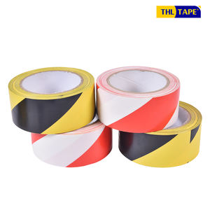 Bande d'avertissement en PVC personnalisable fiable du producteur vietnamien Production rapide avec adhésif en caoutchouc simple face - Product Image 3