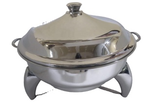 Calentador de alimentos eléctrico de acero inoxidable, platos de frotamiento, tapa de papel, platos de oro y plata de lujo - Product Image 4