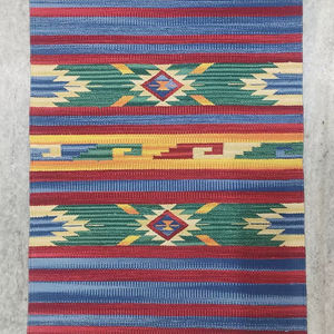 Wholesale Customizable Handmade Plush Floral Modern Cotton <b>Rug</b>-Washable Best Quality for Travel Picnic & Home Use - Product Image 1