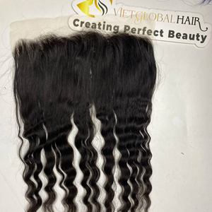 Haute qualité HD dentelle frontale vague naturelle cheveux vierges non transformés cheveux noirs pour femmes du Vietnam couleur naturelle - Product Image 1