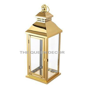 Última llegada Metal de acero inoxidable con mango de cuerda Forma de pilar cuadrado Brillante Polaco Vela decorativa Linterna - Product Image 4