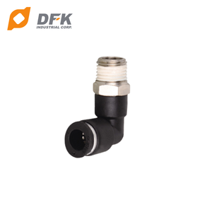 Raccord pneumatique coudé pivotant DFK EPL10 10 mm, résistance à la pression 1,1 MPa, pièces pneumatiques de haute qualité pour air/eau/huile - Product Image 1