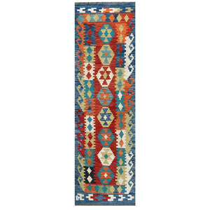 Alfombra Kilim de Maimana, Afganistán, 236 x 80 cm, Alfombras y Conjuntos Tradicionales Afganos - Product Image 1