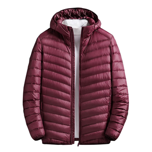 Chaqueta de Plumón Premium para Hombre, 100% Poliéster, Elegante, Superventas, Diseño Personalizado, Color Sólido, Ecológica, Transpirable, Informal de Invierno - Product Image 1