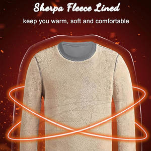 Venta directa de fábrica, sudaderas de lana Sherpa mezcladas de algodón informales de invierno para hombre, ajuste holgado de alta calidad - Product Image 2