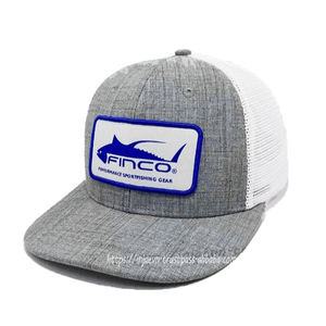 หมวกทรัคเกอร์ผ้าฝ้าย100%,หมวกปักลายโลโก้หมวกทรักเกอร์คุณภาพสูงพร้อมทุ่งหญ้าสีเทาในเวียดนาม - Product Image 2