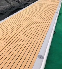 Île flottante en bois pour se prélasser (pour piscines peu profondes) - Product Image 2