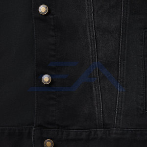 Veste en jean slim pour homme, de haute qualité, 100% coton, respirante, écologique, pour usage extérieur décontracté, personnalisable sur le devant - Product Image 4