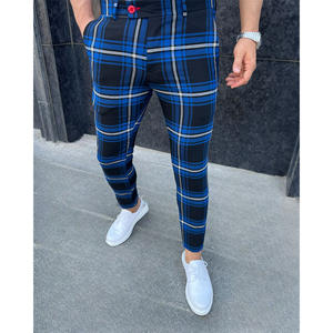 Pantalones chinos ajustados a medida para hombre 70 lana 30 tejido de poliéster - Product Image 2