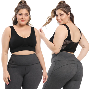 Grande taille dames mode sport soutien-gorge pour femmes élégant entraînement Gym soutien-gorge rembourré sans couture haut soutien-gorge pour Yoga et Fitness - Product Image 1