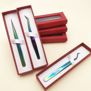 100% fermé maquillage professionnel pince à épiler 3d Volume extension de cils pince à épiler cils pince à épiler prix de gros - Product Image 5